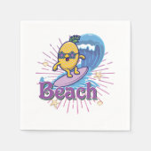 grappige anananas servet (Voorkant)