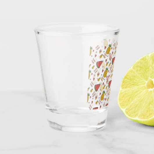 grappige anananas shot glas (Links)