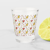 grappige anananas shot glas (Voorkant)
