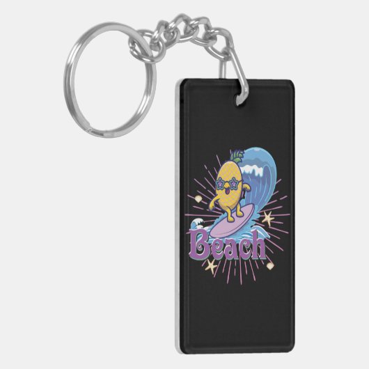 grappige anananas sleutelhanger (Voorkant Links)
