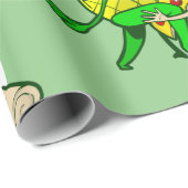 grappige anananaspizza kawaii cadeaupapier (Rol Hoek)