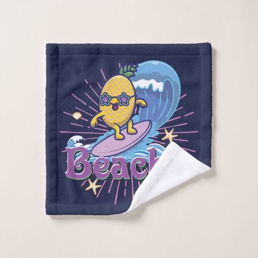 grappige anananassenbadhanddoekset bad handdoek (Wasdoekje)