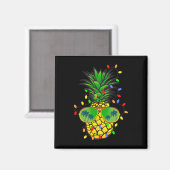 Grappige Ananas Kerstboom Zomer Kerstmis In Juli Magneet (Voorkant / Achterkant)