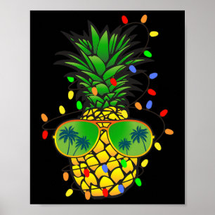 Grappige Ananas Kerstboom Zomer Kerstmis In Juli Poster