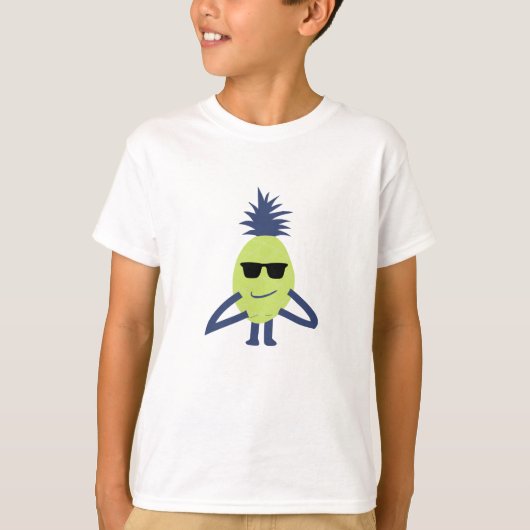 Grappige ananas kunst t-shirt (Voorkant)