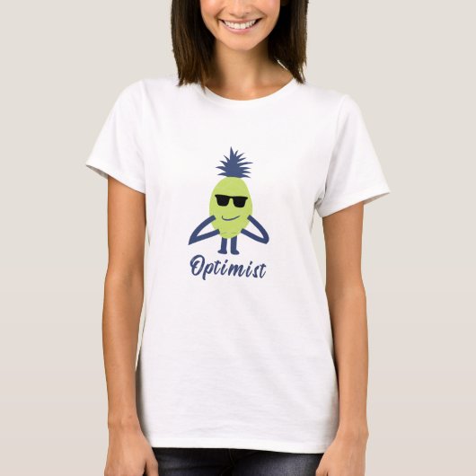 Grappige ananas kunst t-shirt (Voorkant)