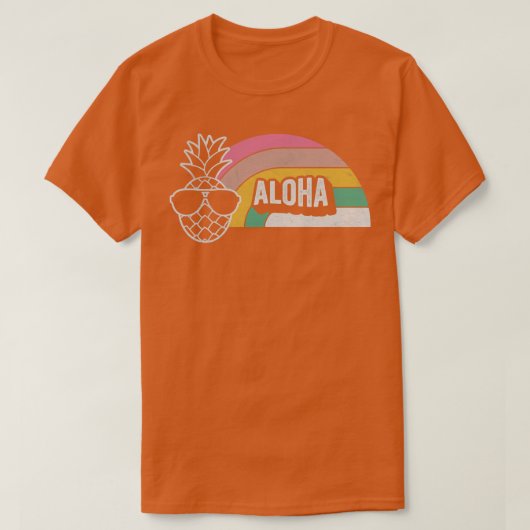 Grappige ananas liefhebber Aloha tropische zomer v T-shirt (Design voorkant)