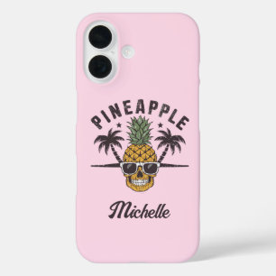 Grappige ananas met zonnebril Persoonlijk    iPhone 16 Hoesje