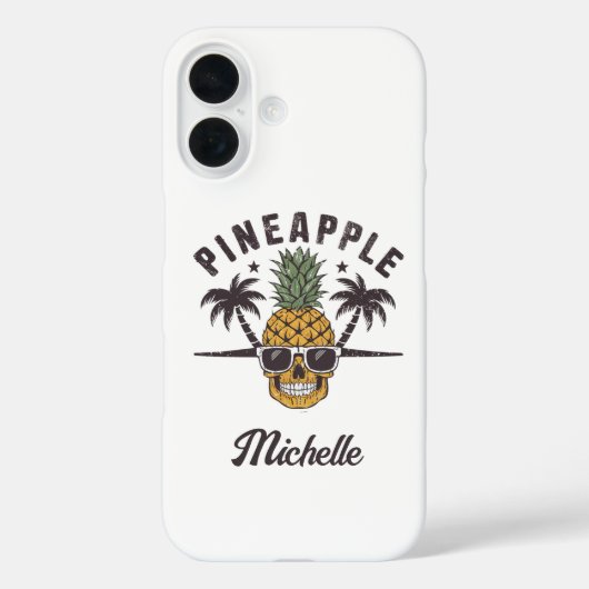 Grappige ananas met zonnebril Persoonlijk Case-Mate iPhone Case (Achterkant)