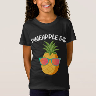 Grappige ananas voor papa vader zomer zonnebril S T-shirt