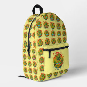 Grappige Ananas Zomerstemmingen Bedrukte Rugzak