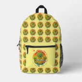 Grappige Ananas Zomerstemmingen Bedrukte Rugzak (Voorkant)