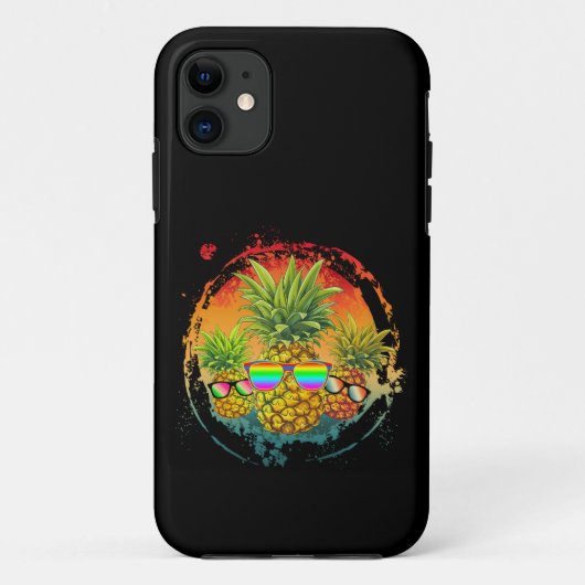 Grappige Ananas Zomerstemmingen Case-Mate iPhone Case (Achterkant)