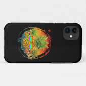 Grappige Ananas Zomerstemmingen Case-Mate iPhone Case (Achterkant (horizontaal))