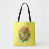 Grappige Ananas Zomerstemmingen Tote Bag (Voorkant)
