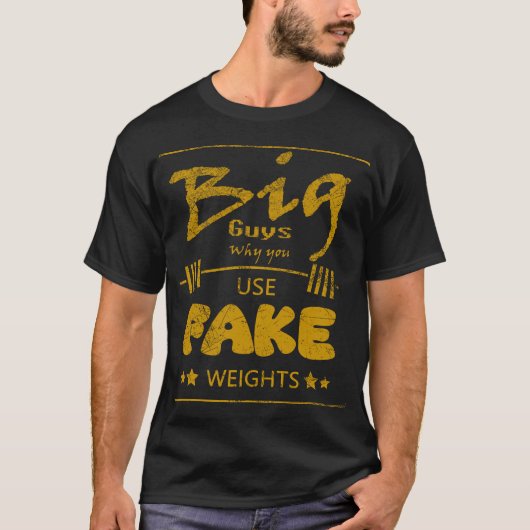 Grappige Anatoly Fake Gewichtsprank - Geel / Goud T-shirt (Voorkant)