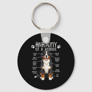 Grappige anatomie Berner Sennenhond Schattige Bern Sleutelhanger