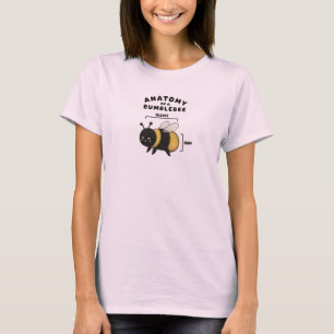 Grappige Anatomie Van Een Hommel Blebee Bum Schatt T-shirt
