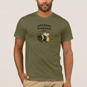 Grappige Anatomie Van Een Hommel Blebee Bum Schatt T-shirt