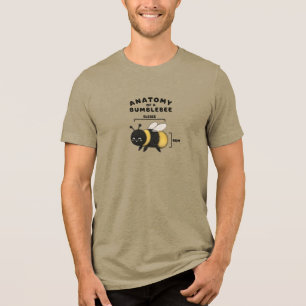 Grappige Anatomie Van Een Hommel Blebee Bum Schatt Tri-Blend Shirt