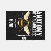 Grappige anatomie van een hommel fleece deken (Voorkant (Horizontaal))