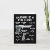 Grappige anatomie van een pew power - AMMO Pistool Kaart (Voorkant)