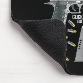 Grappige anatomie van een pew power - AMMO Pistool Muismat (Hoek)