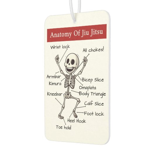 Grappige anatomie van jiu jitsu inzendingen techni luchtverfrisser (Links)