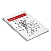 Grappige anatomie van jiu jitsu inzendingen techni notitieboek (Rechterzijde)