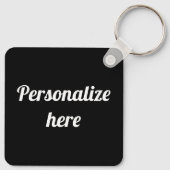 Grappige anekdote "Gewoon schudden het een beetje" Sleutelhanger (Achterkant)