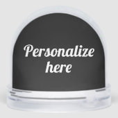 Grappige anekdote "Gewoon schudden het een beetje" Sneeuwbol (Achterkant)