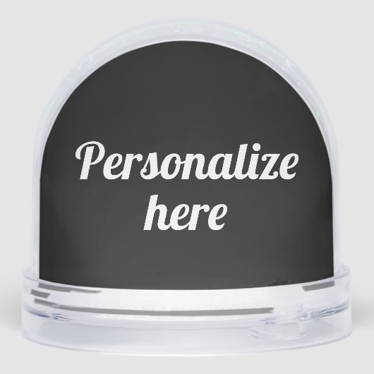 Grappige anekdote "Gewoon schudden het een beetje" Sneeuwbol (Achterkant)