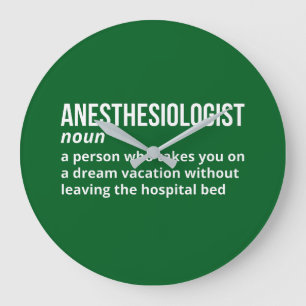 Grappige anesthesioloog betekent klok