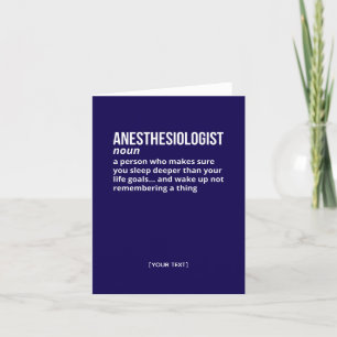Grappige Anesthesioloog Definition Kaart