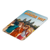 Grappige Angkor Wat Cambodja Magneet (Linkerzijde)