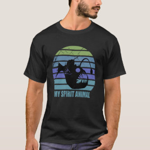 Grappige Angler Vis Mijn Spirituele Dier Sarcasme T-shirt