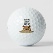 Grappige Angry Gopher Golfballen (Voorkant)