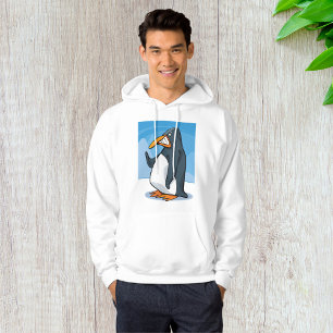 Grappige Angry Penguin Cartoon Cool Waving Hoodie