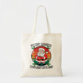 Grappige Angry Santa Kerstmis Sarcastische vakanti Tote Bag (Voorkant)