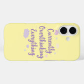 Grappige Angst Overdenking Quote Pastel Case-Mate iPhone Case (Achterkant (horizontaal))