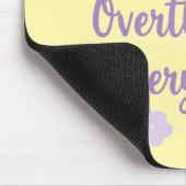 Grappige Angst Overdenking Quote Pastel Muismat (Hoek)