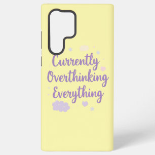 Grappige Angst Overdenking Quote Pastel Samsung Galaxy Hoesje