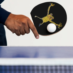 Grappige Animal Art Kikker sporten Tafeltennisbatje
