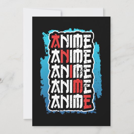 grappige animatiefilm quote cosplay otaku weeb kaw feestdagenkaart (Voorkant)