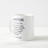 Grappige Animator Definitie Koffiemok (Voorkant links)