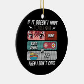 Grappige anime fans eten en videogames liefhebber  keramisch ornament (Rechts)