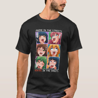 Grappige anime in de vellen anime t-shirt