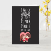 Grappige Anime Kaarten Humor Otaku Kawaii Sarcasme (Gele Bloem)