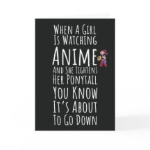 Grappige Anime Kaarten Meisje Dochter Voor Haar Ot