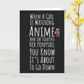 Grappige Anime Kaarten Meisje Dochter Voor Haar Ot (Gele Bloem)